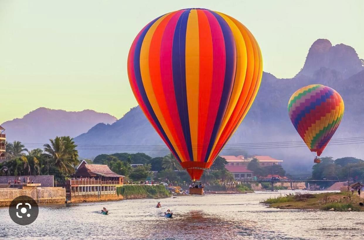 Vang Vieng Bungalows Экстерьер фото